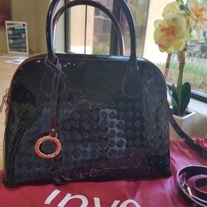 Arcadia/NWT INVENCE Black Patent Leather Satchel
